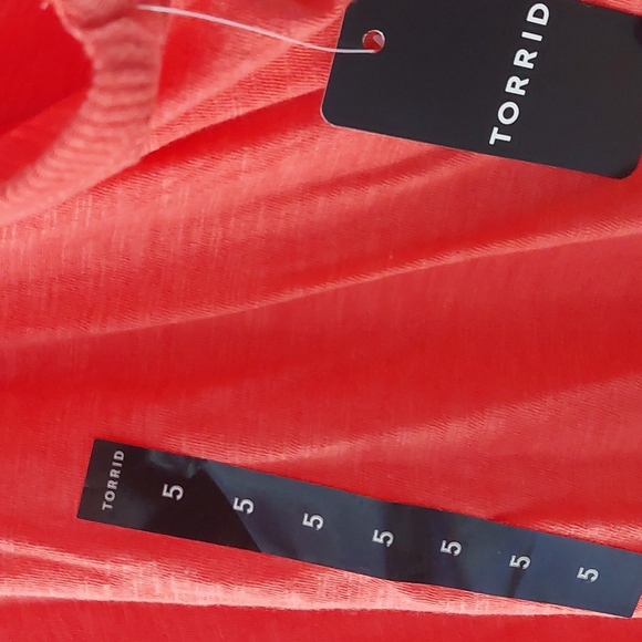 NWT Torrid High Neck Coral Tank 5x - Picture 5 of 8